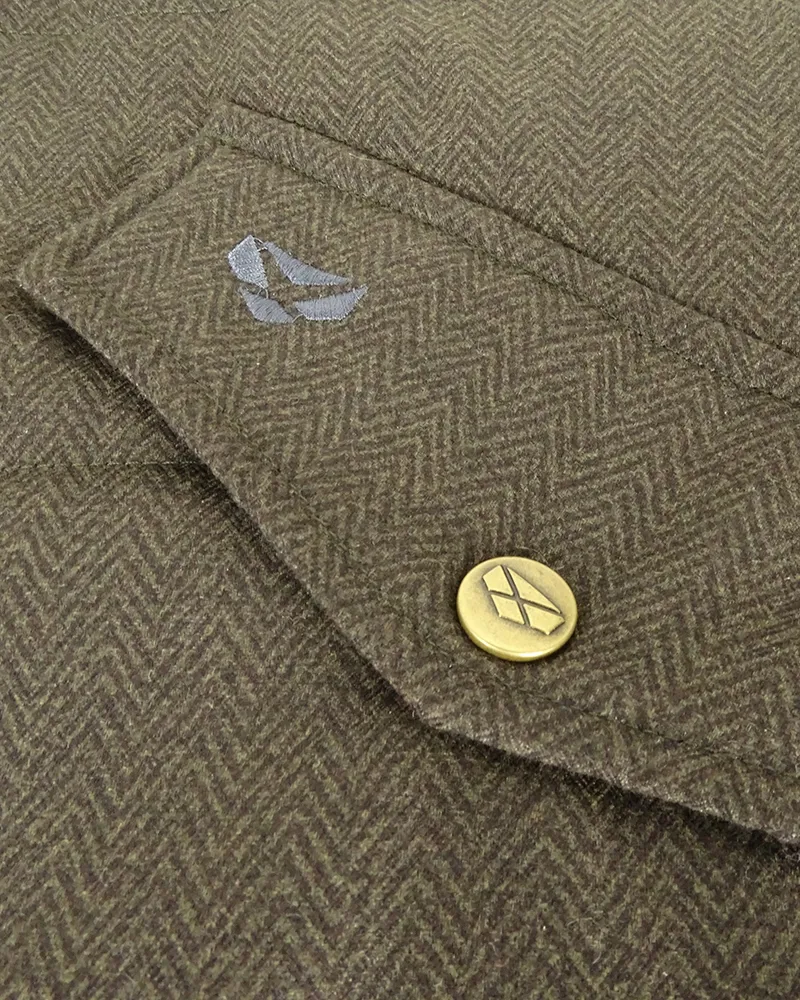 Hoggs Of Fife Elgin Quilted Mens Jacket - Green-5