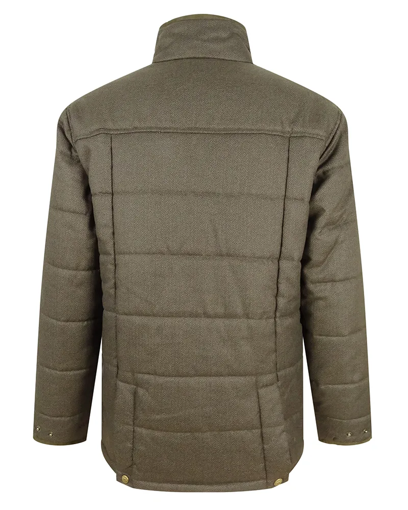 Hoggs Of Fife Elgin Quilted Mens Jacket - Green-3