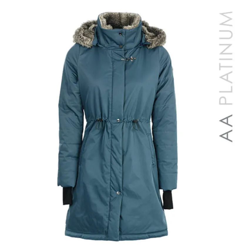 Horseware Lugano Ladies Long Coat - Aviation Blue