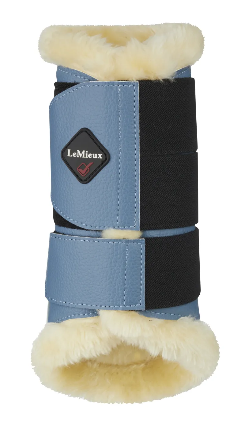 LeMieux Pro Sport Fleece Lined Brushing Boot - Ice Blue/Grey-4