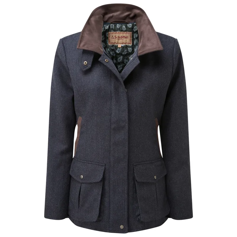 Schoffel Lilymere Jacket - Navy Herringbone Tweed