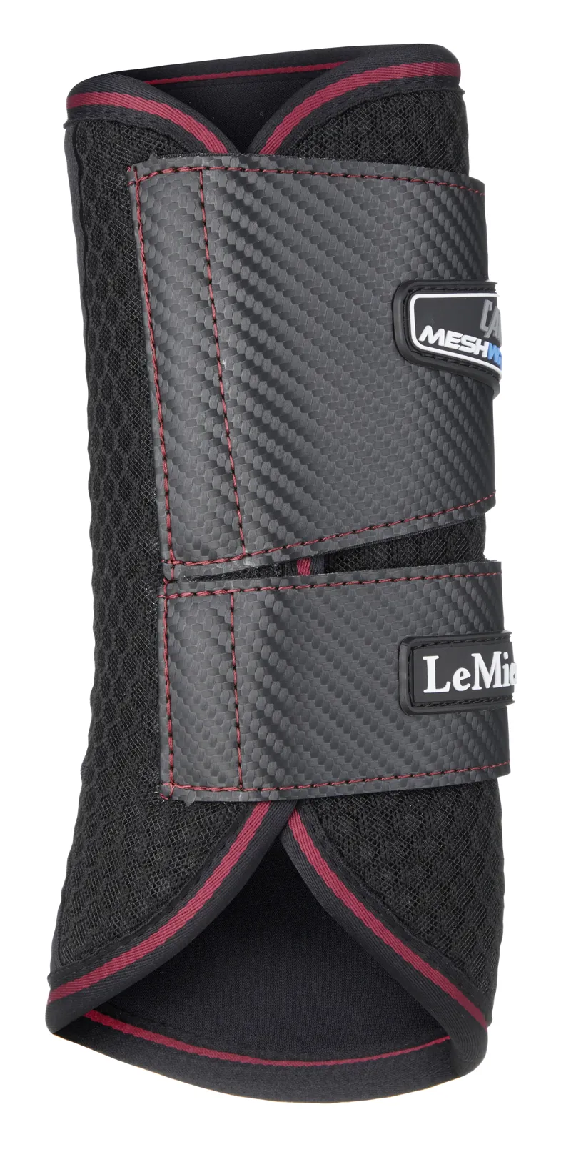 LeMieux Carbon Mesh Wrap Boots - Black/Mulberry
