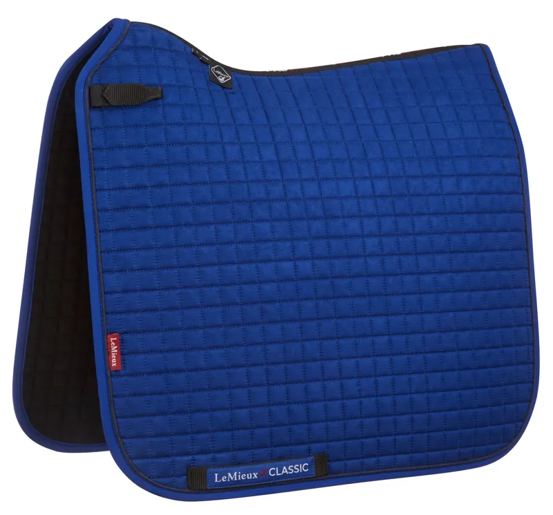 LeMieux Classic Dressage Square Pad Blue With Black T