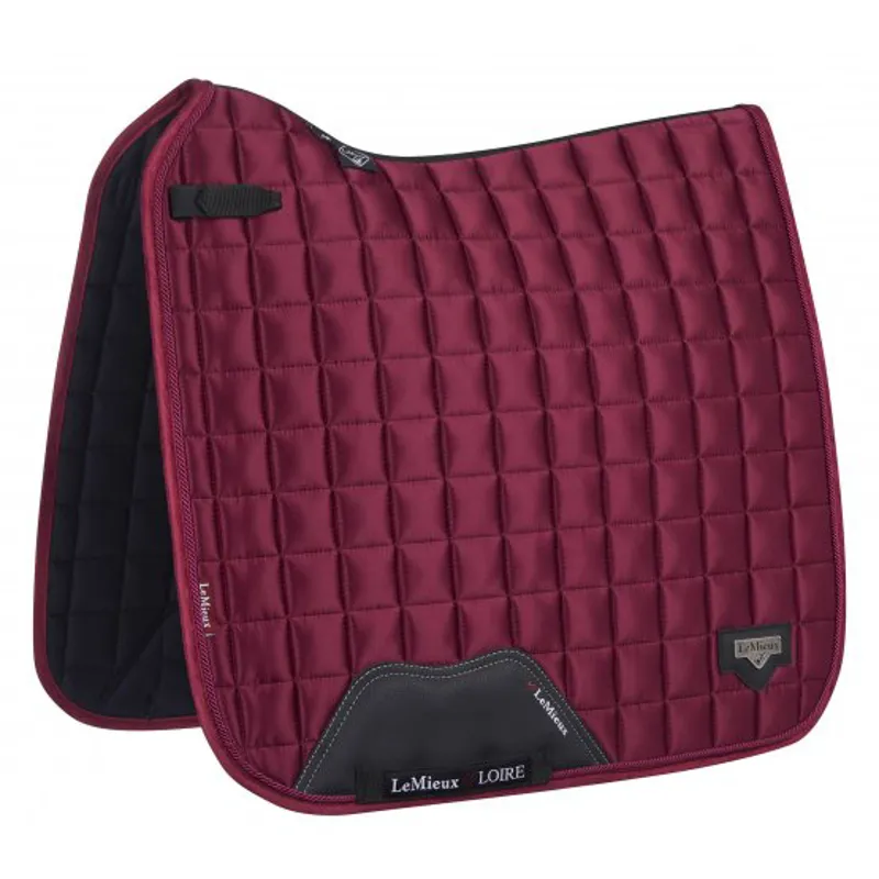 LeMieux Loire Satin Dressage Squares - Mulberry