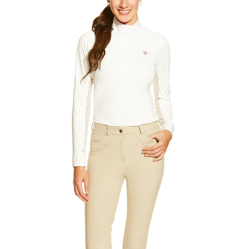 Ariat Marquis Show Shirt - White/Beyo Liberty