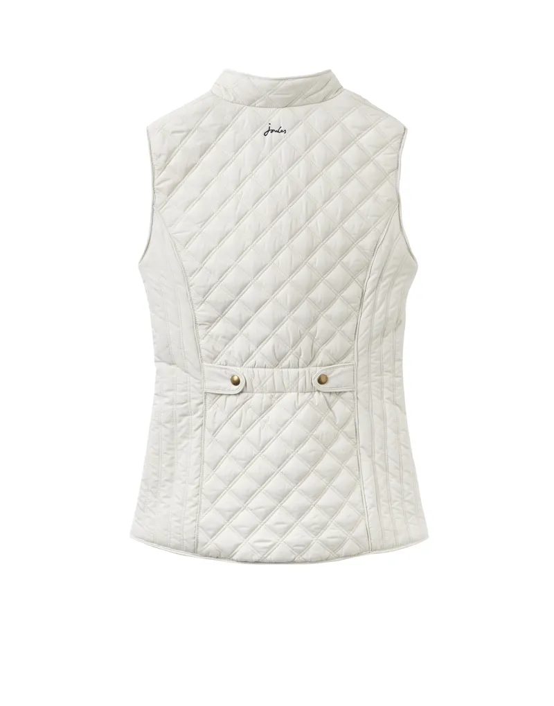 Joules Minx Quilted Gilet - Winter White-1