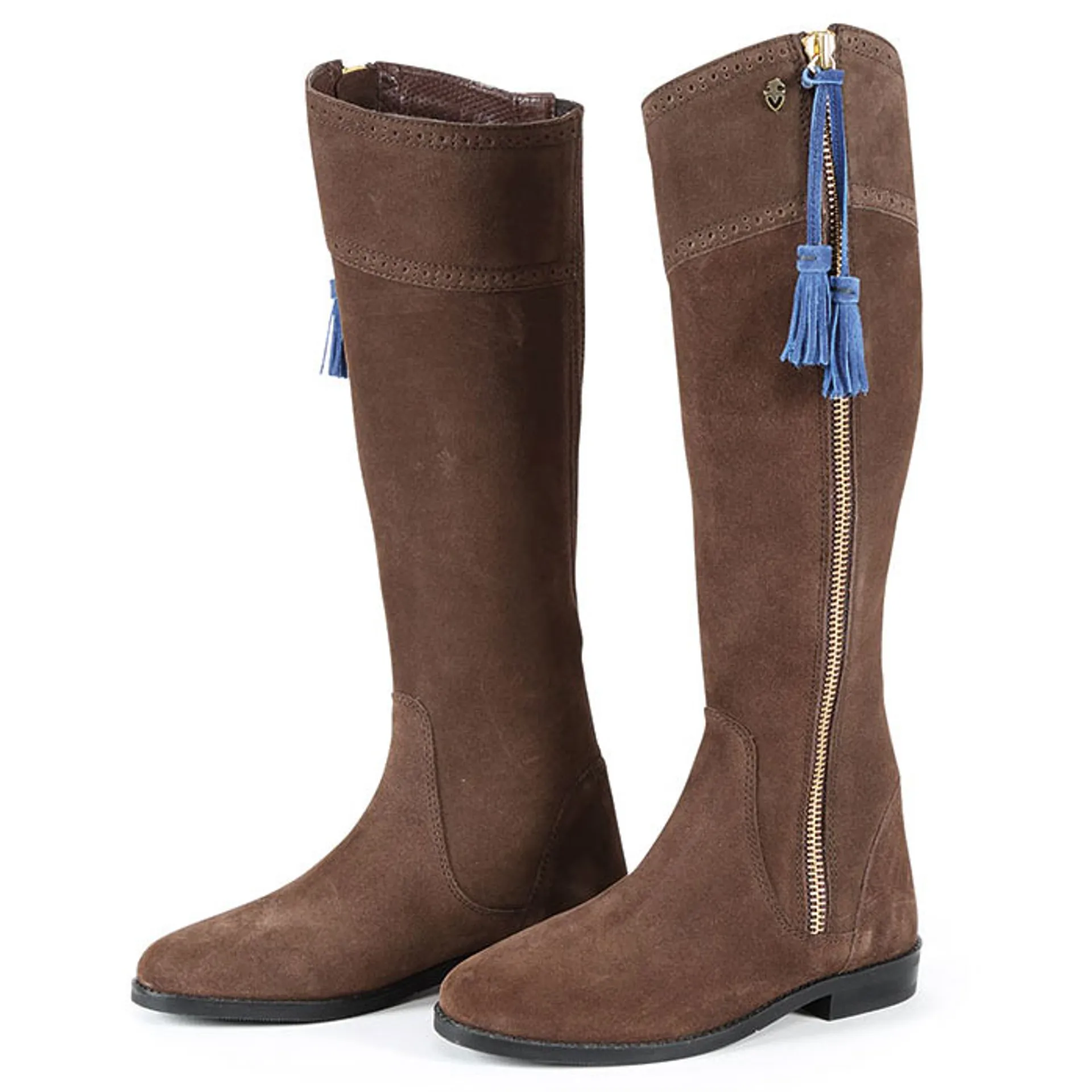 Moretta Florenza Long Suede Boots Brown