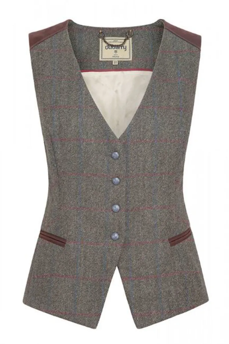 Dubarry Daisy Tweed Waistcoat - Moss