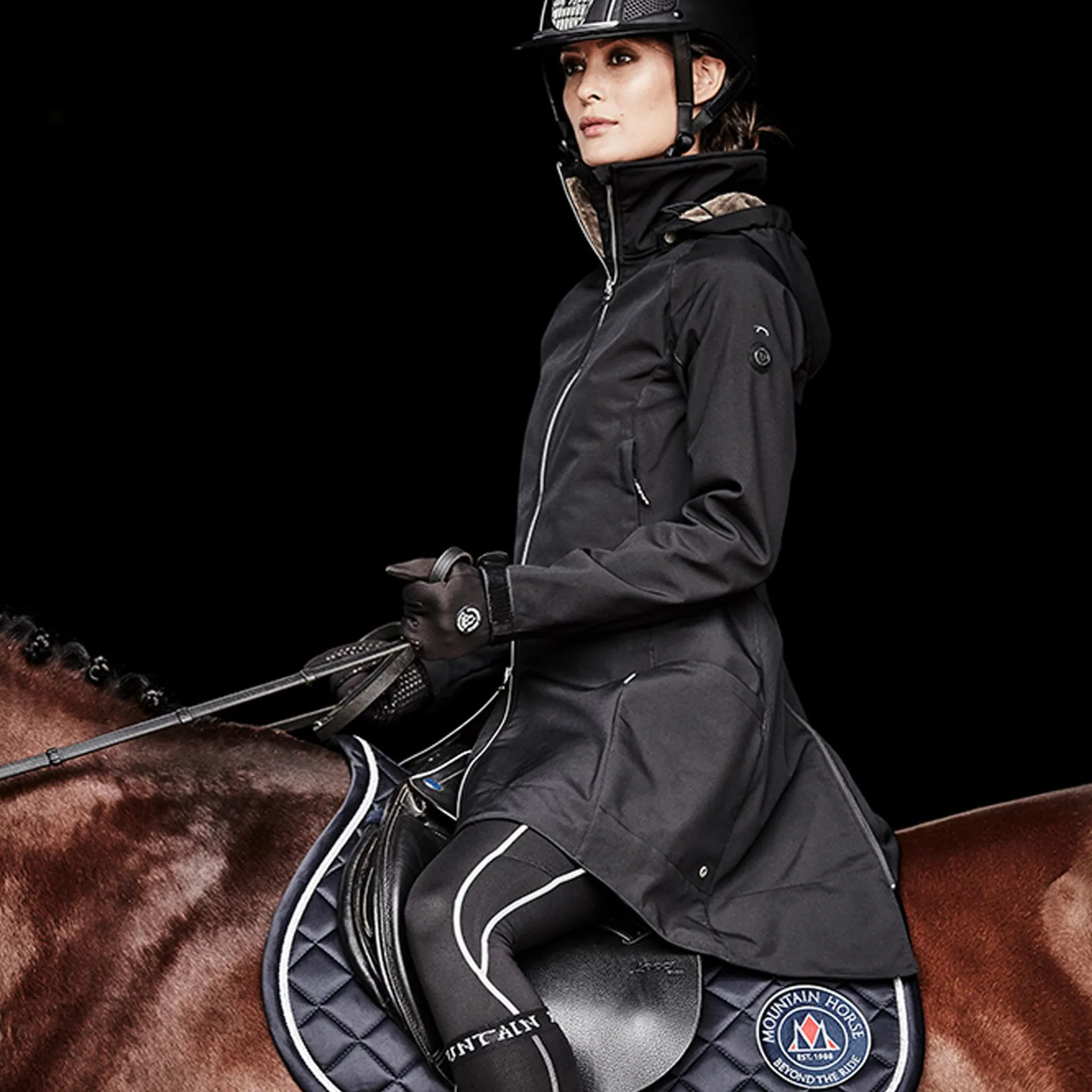 Mountain Horse Stella Softshell Ladies Parka Black