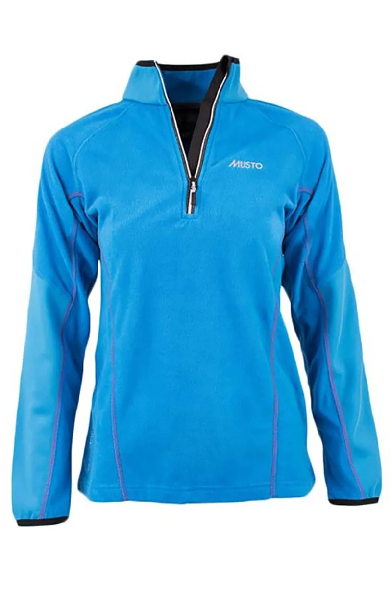 Musto DWR Microfleece Ladies Zip Neck - Atlantic Blue