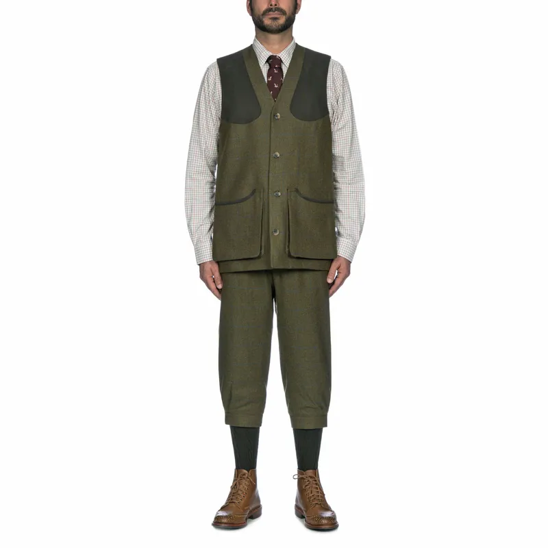 Musto Light Weight Machine Wash Gents Tweed Waistcoat - Cairngorm-3