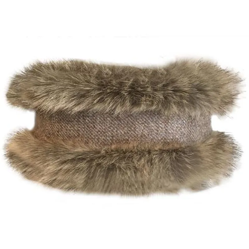 Annabel Brocks Faux Fur Reversible Head Warmer DO NOT UPLOAD