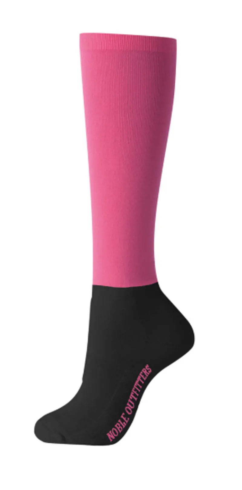 Noble Solid Peddies Over the Calf Socks - Flamingo