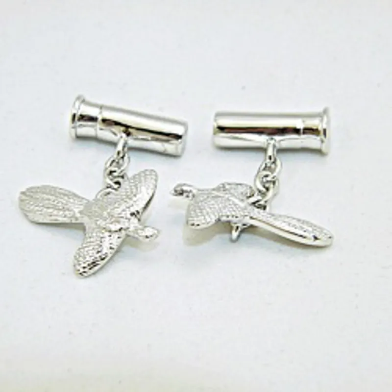 Falabella Pheasant and Cartridge Cufflinks Sterling Silver