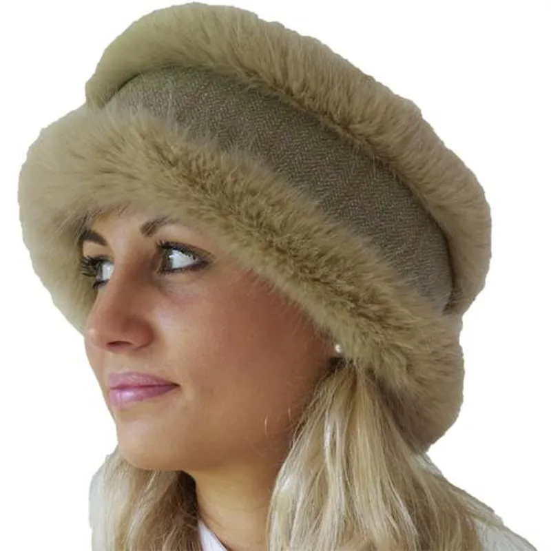 Annabel Brocks Faux Fur Reversible Head Warmer DO NOT UPLOAD