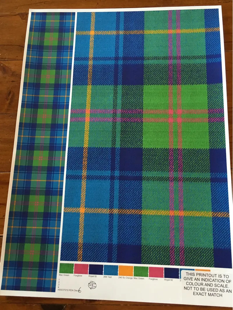 RDA 50th Anniversary Tartan Lambswool Scarf-1