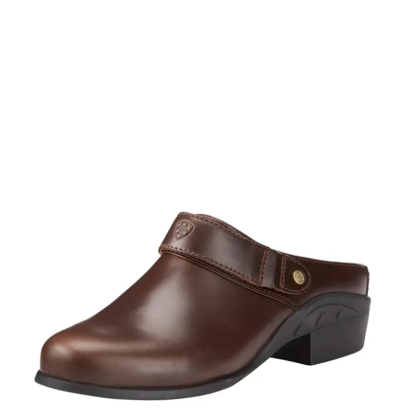 Ariat Sport Mule Slip On Ladies Shoes Waxed Chocolate