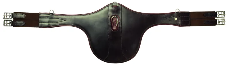 Mountain Horse Saddle Girth with Stud Guard - Havana/Silver