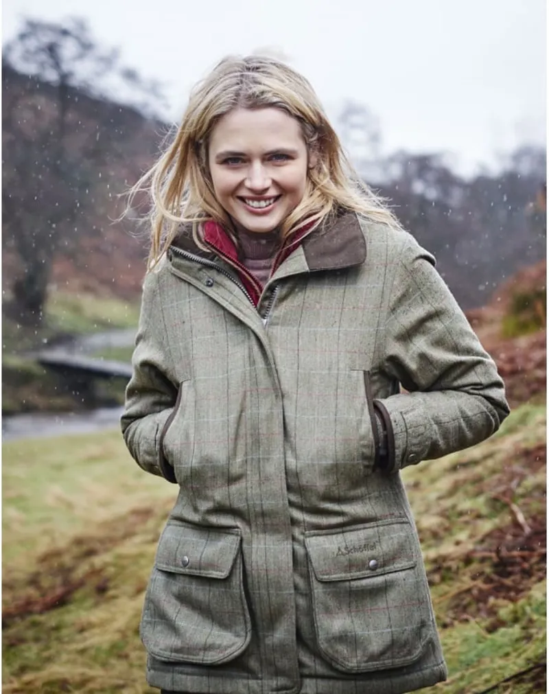 Schoffel ptarmigan tweed coat Clearance