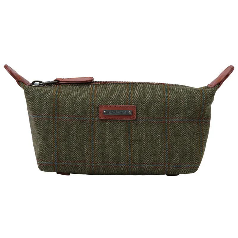 Schoffel Tweed Wash Bag - Sandringham Tweed