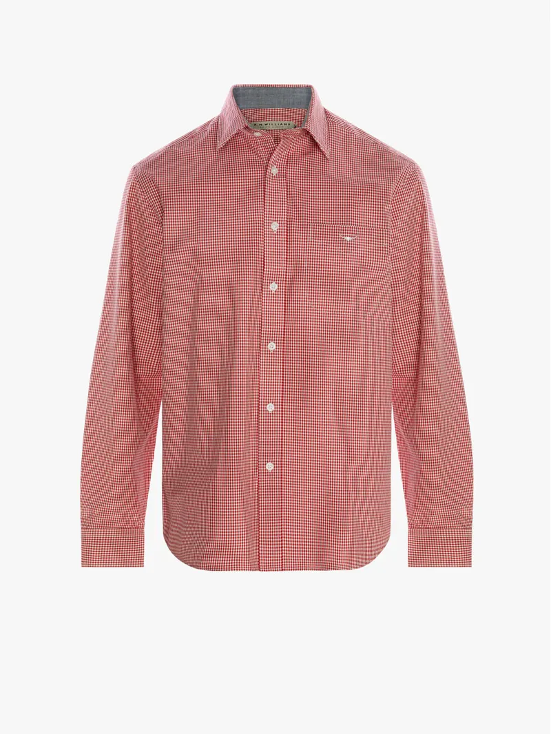 RMW Collins Gents Shirt Regular Fit - Red/ White