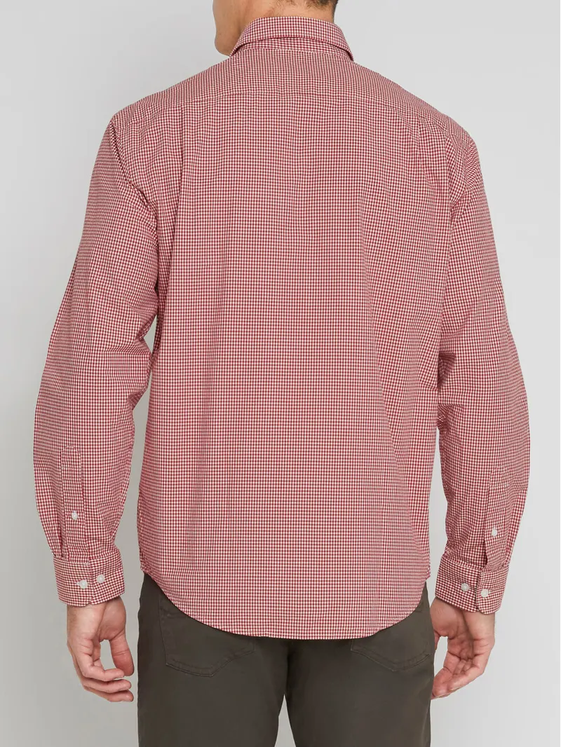 RMW Collins Gents Shirt Regular Fit - Red/ White-2