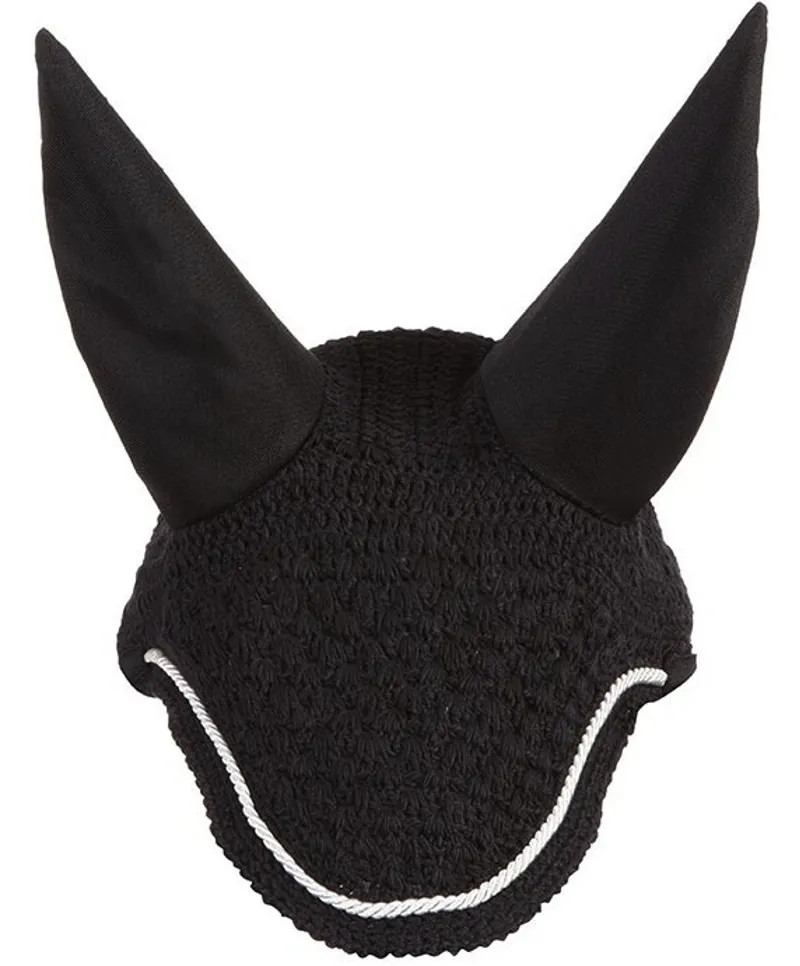 LeMieux Pro Sport Vogue Fly Hood - Black/Silver Braiding