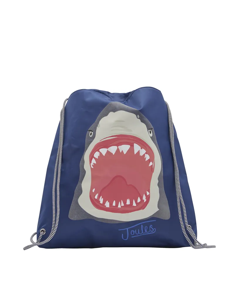 Joules Active Drawstring Bag - Shark