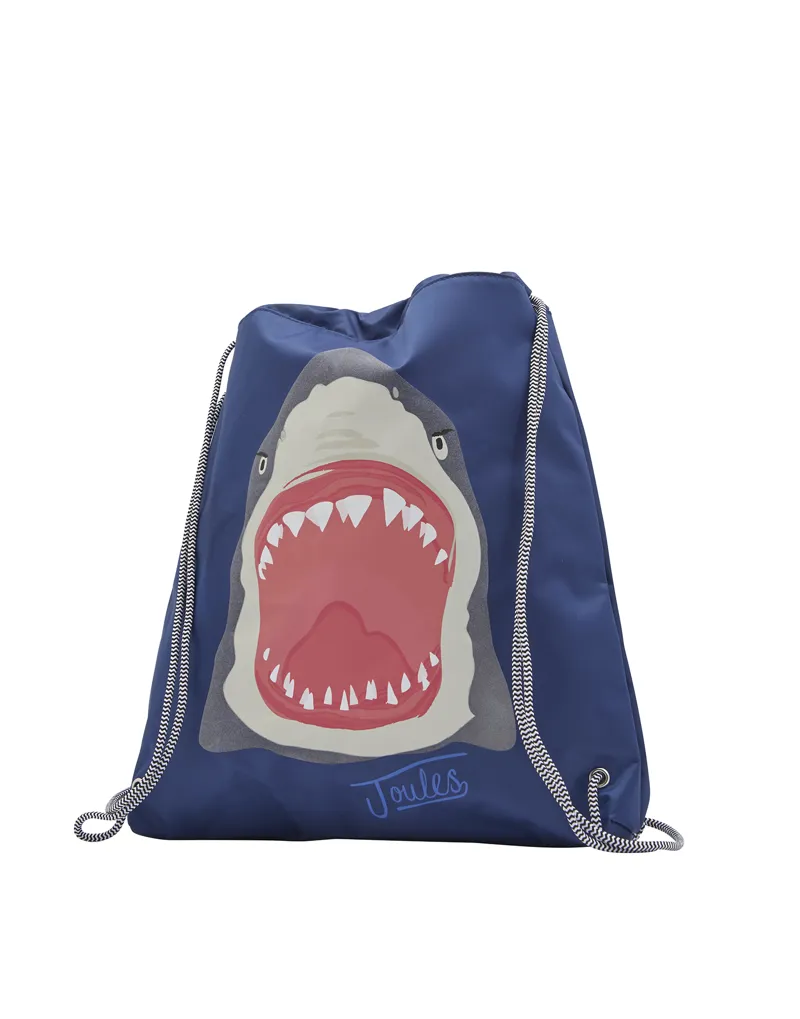 Joules Active Drawstring Bag - Shark-1