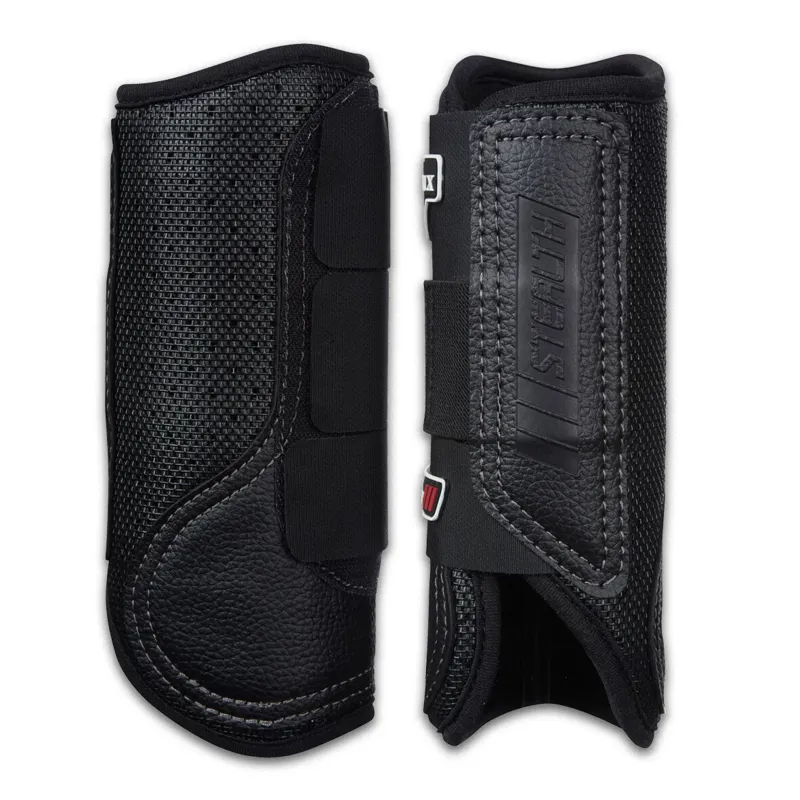 LeMieux Stealth Air Shoc XC Boots - Black Front