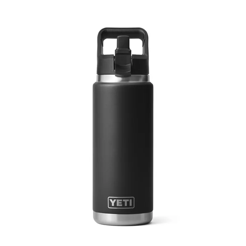 YETI Rambler 26 Oz Straw Cap Bottle - Black-1