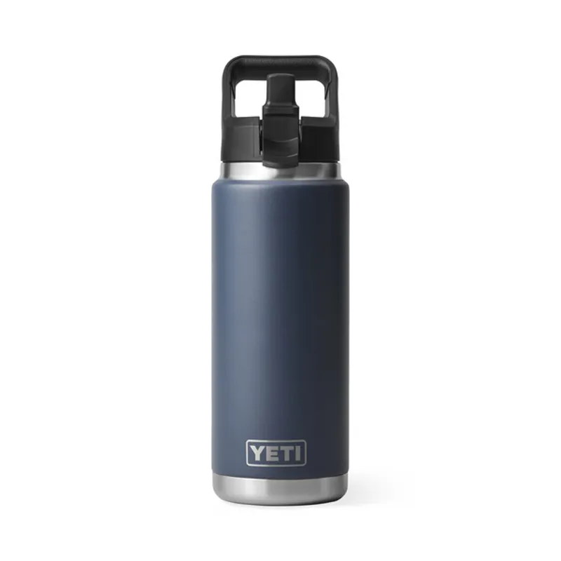 YETI Rambler 26 Oz Straw Cap Bottle - Navy-1