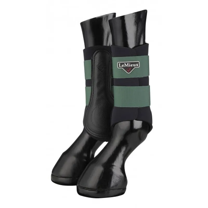 LeMieux ProSport Grafter Brushing Boot - Hunter Green-1