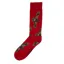 ShuttleSocks Adult Flying Grouse Socks - Red