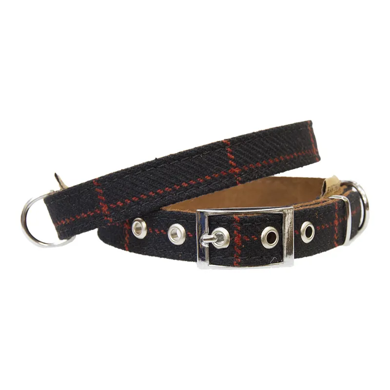 Earthbound Tweed Dog Collar - Small-1