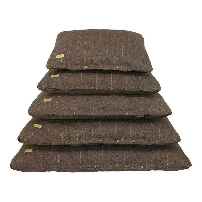 Earthbound Flat Dog Cushion Tweed X- Small-1
