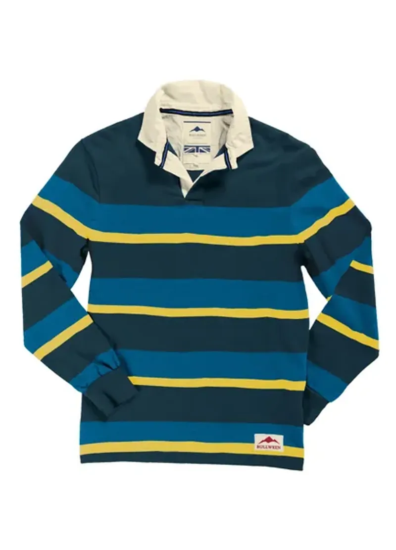 Bullwren Striped Rugby Ocean/ Blue