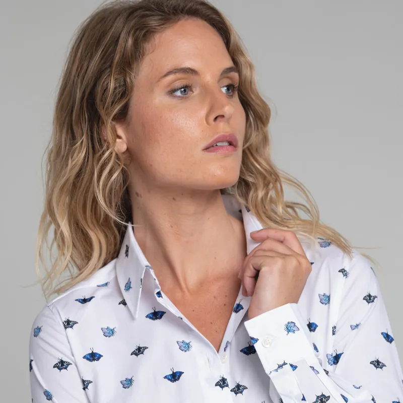 Schoffel Norfolk Shirt - Butterfly Print-1