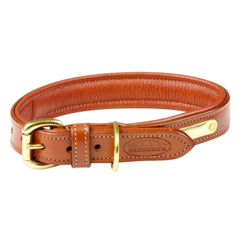 Weatherbeeta Padded Leather Dog Collar - X Large-2