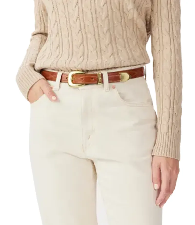 RMW Cate Stitched Belt - Tan-1