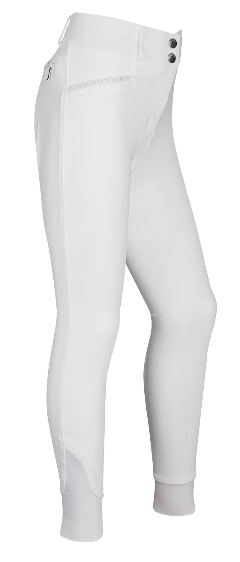 LeMieux St Tropez Youth Breech - White-1