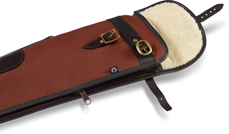 Croots Rosedale Canvas Shotgun Slip With Flap And Zip - Fox Tan-2