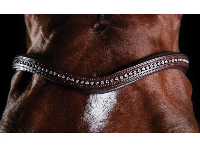 Collegiate ComFiTec Sheepskin Bridle - Brown-2