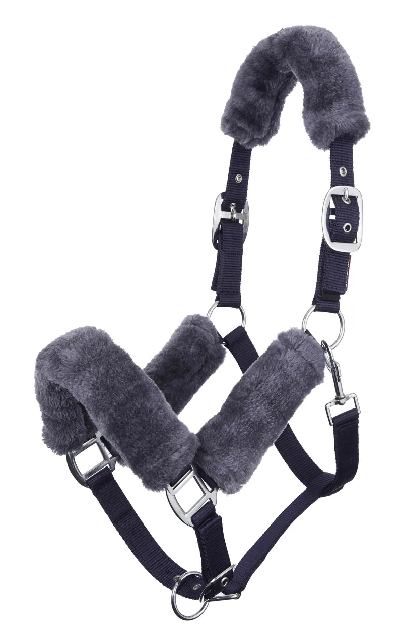 LeMieux Comfort Headcollar - Navy/ Grey