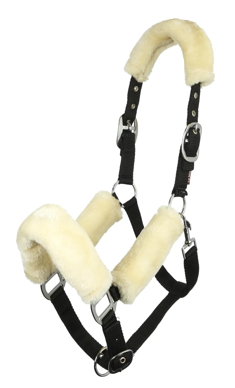 LeMieux Comfort Headcollar - Black/ Natural