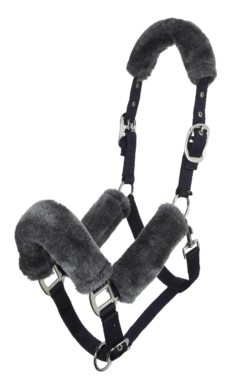 LeMieux Comfort Headcollar - Grey/ Black