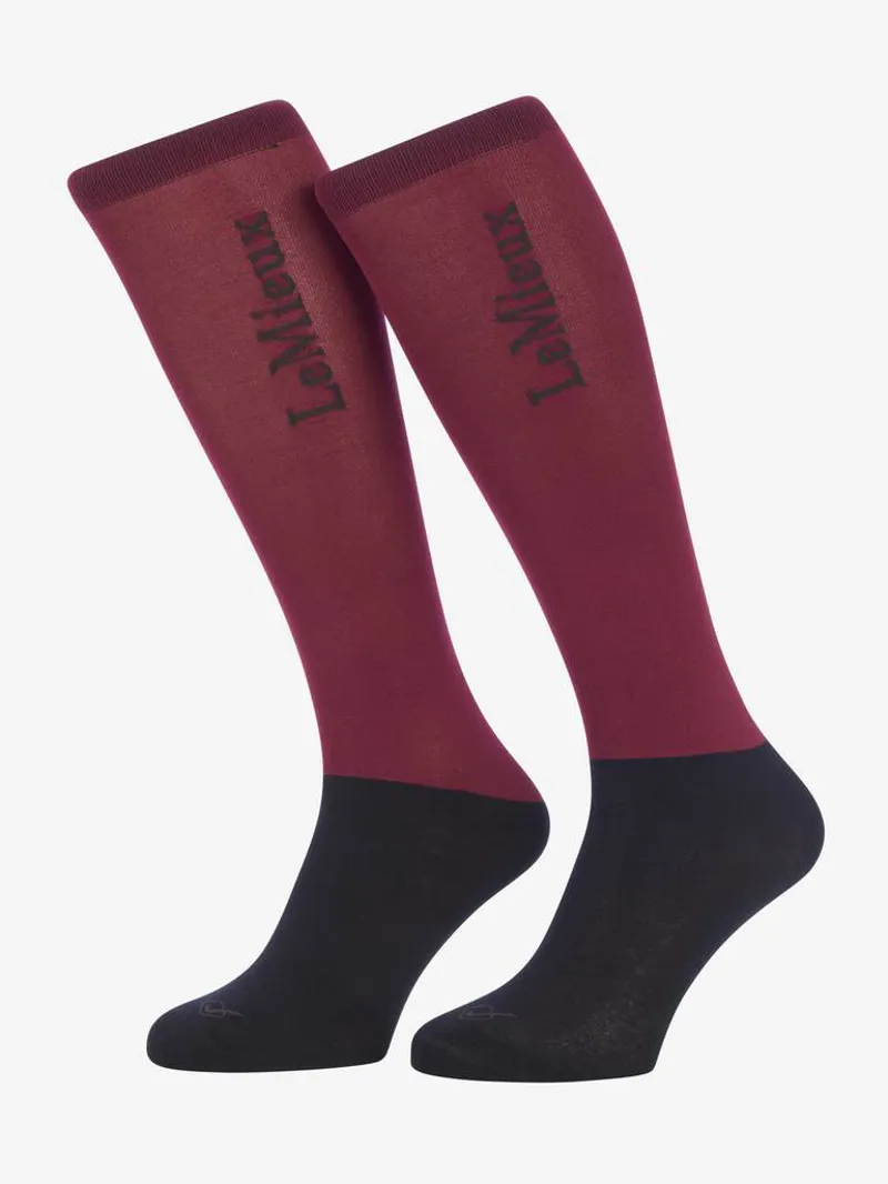 LeMieux Competition Socks 2 Pack - Ember