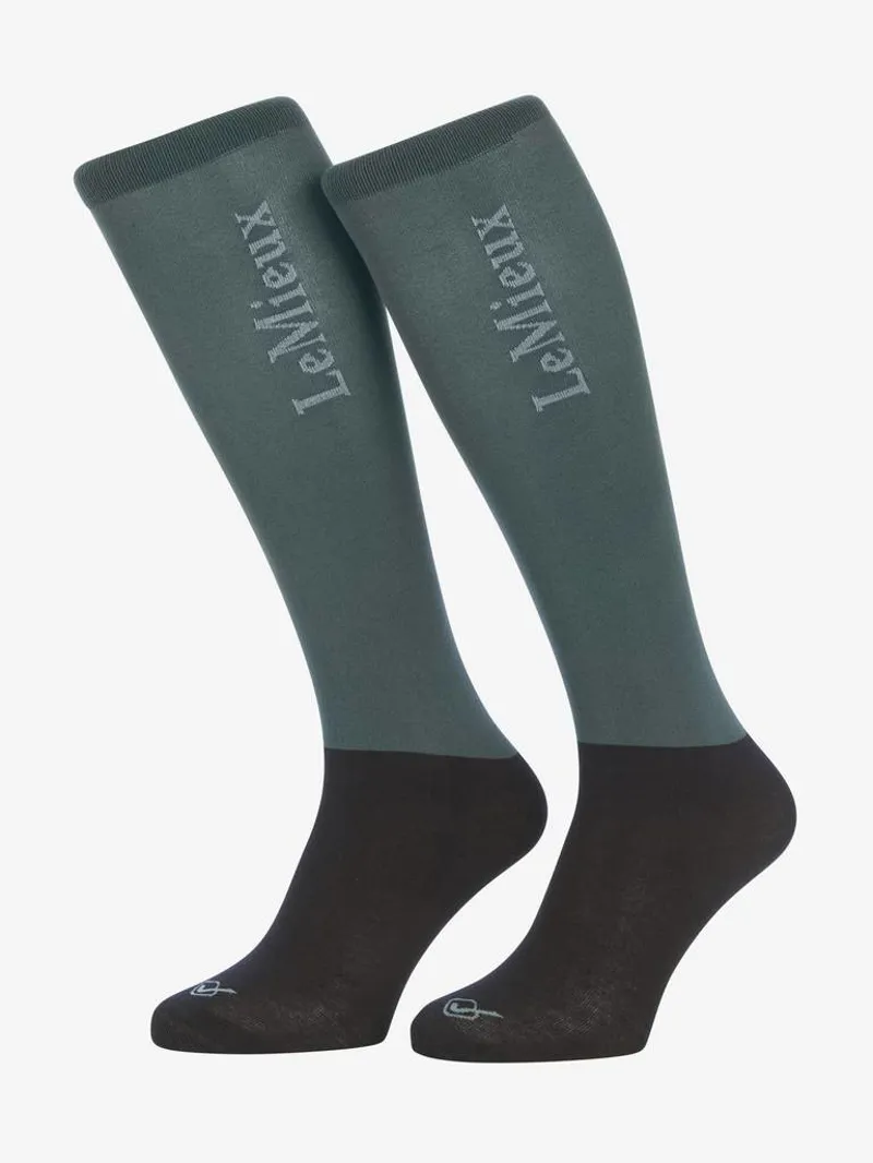 LeMieux Competition Socks 2 Pack - Petrol