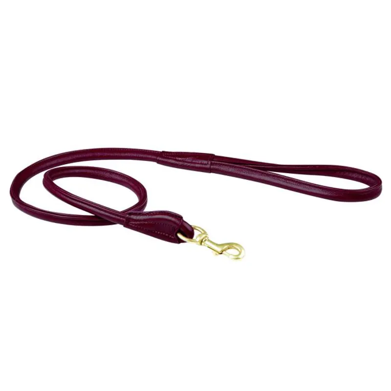 Weatherbeeta Rolled Leather Dog Lead - One Size-3