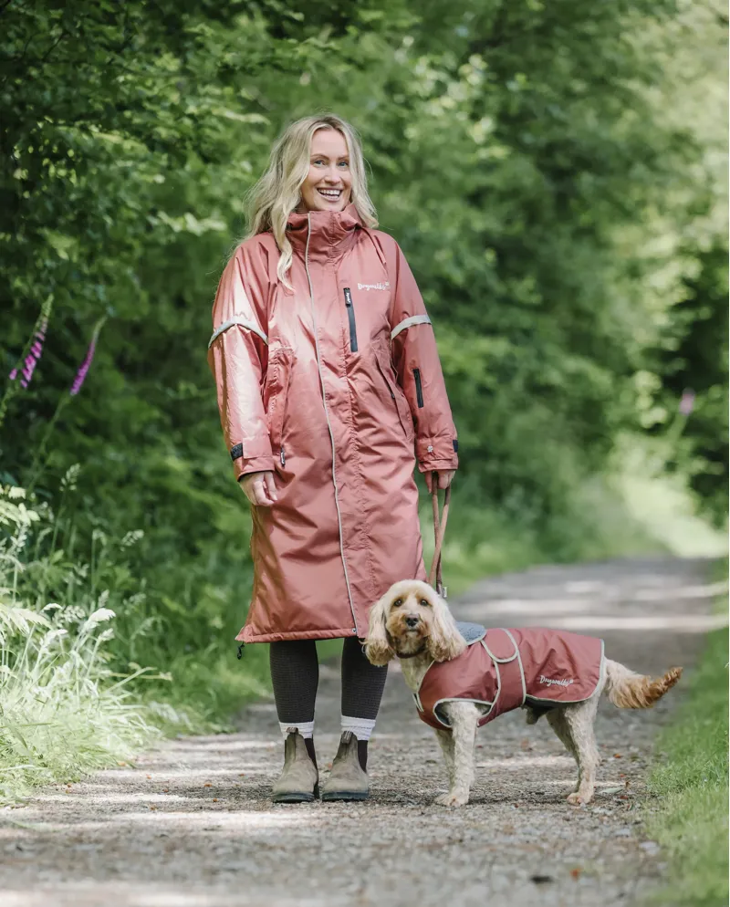 Drywalks Waterproof Dog Coat Chestnut/ Charcoal-1